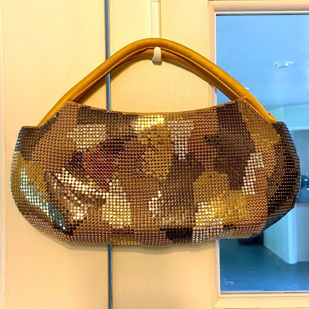 NWOT Bling Mixed Materials Camouflage handbag